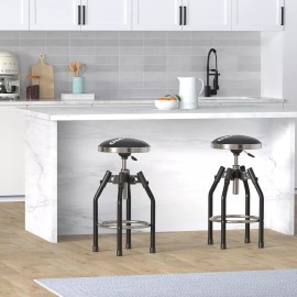 WORKPRO Heavy Duty Adjustable Hydraulic Shop Stool Garage Bar Stool 360 degree