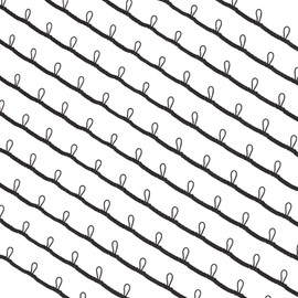 AHANDMAKER 15 Yards Braid Trim with Elastic Button Loops Black Button Loop Tape Sewing Dress Zipper Extender Buttonhole Lace Trim for Wedding Bridal Dress Costume Collars DIY Crafts