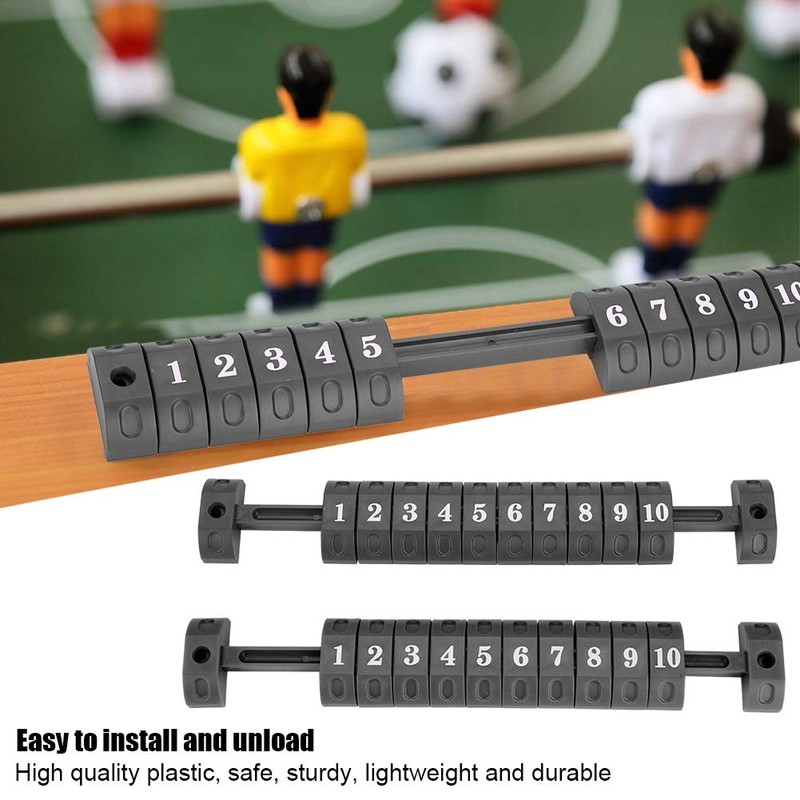 Bnineteenteam 2pcs Foosball Scoring Counters 10 Numbers Score Counter Indicator