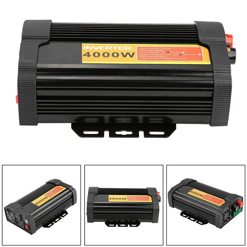 4000W 12V DC Inverter,12V DC to 110V AC 4000W Car
