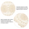 sourcing map 4 Pcs 16x10 Inch Handmade Crochet Doilies, Polyester