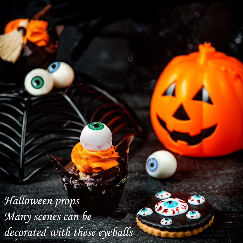 Realistic Plastic Halloween Eyeball Half Round Acrylic Eyeball Doll Making