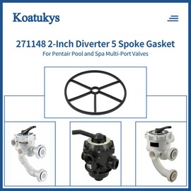 Koatukys 3 PCS 271148 G-417 2-Inch Diverter 5 Spoke Gasket Replacement for Pentair HiFlow Pool and Spa Multiport Valve