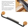 Straight Draw Knife Double Anti Slip Wooden Handle Incisive Tungsten
