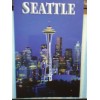 photo POST CARD DUSK OVER SPACE NEEDLE SEATTLE WASHINGTON