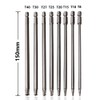 Saiper 8 Pieces 1/4 Inch Hex Shank Torx Security Head