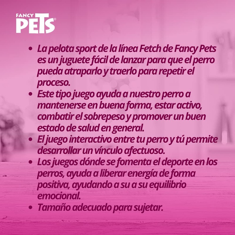 Fancy Pets Pelota Fetch Sport Color Azul para Perro
