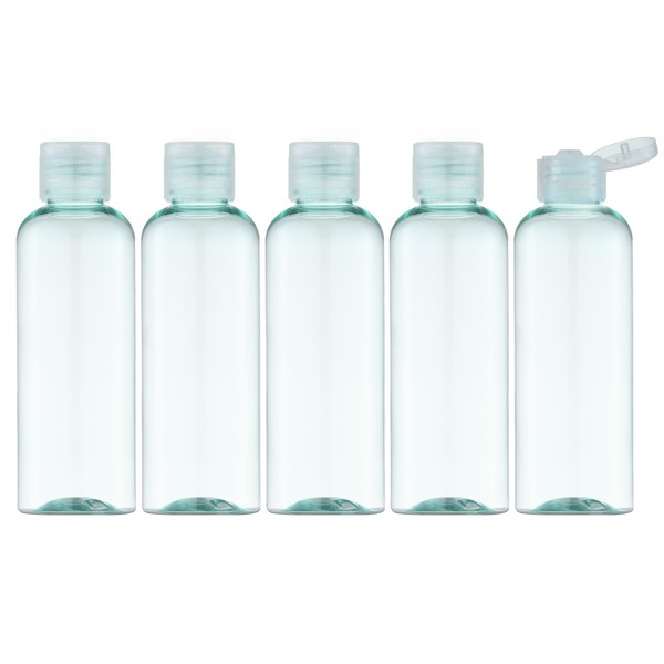 LISAPACK LISAPACK 3.4Oz Travel Bottles with Flip Cap (5 Pcs)