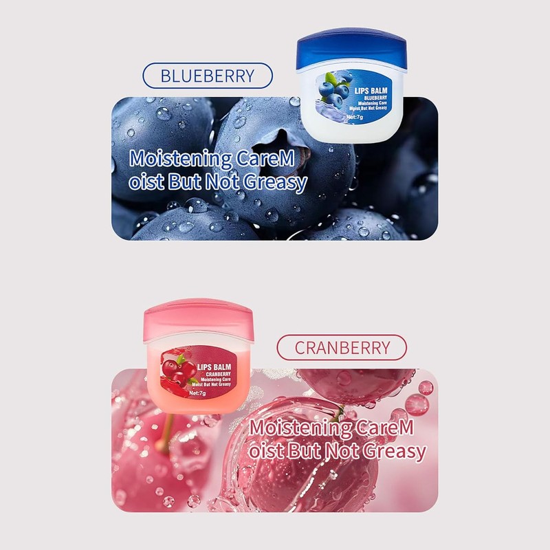 8PC Bálsamo Labial Hidratante con Aceite de Coco y Vitaminas