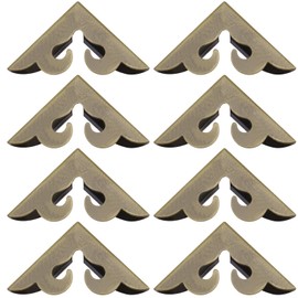 40 Pieces Books Corner Protectors Metal Bronze Book Corner Book Cover Decorative Books Vintage Decoration for Scrapbooking Photo Album Notebook