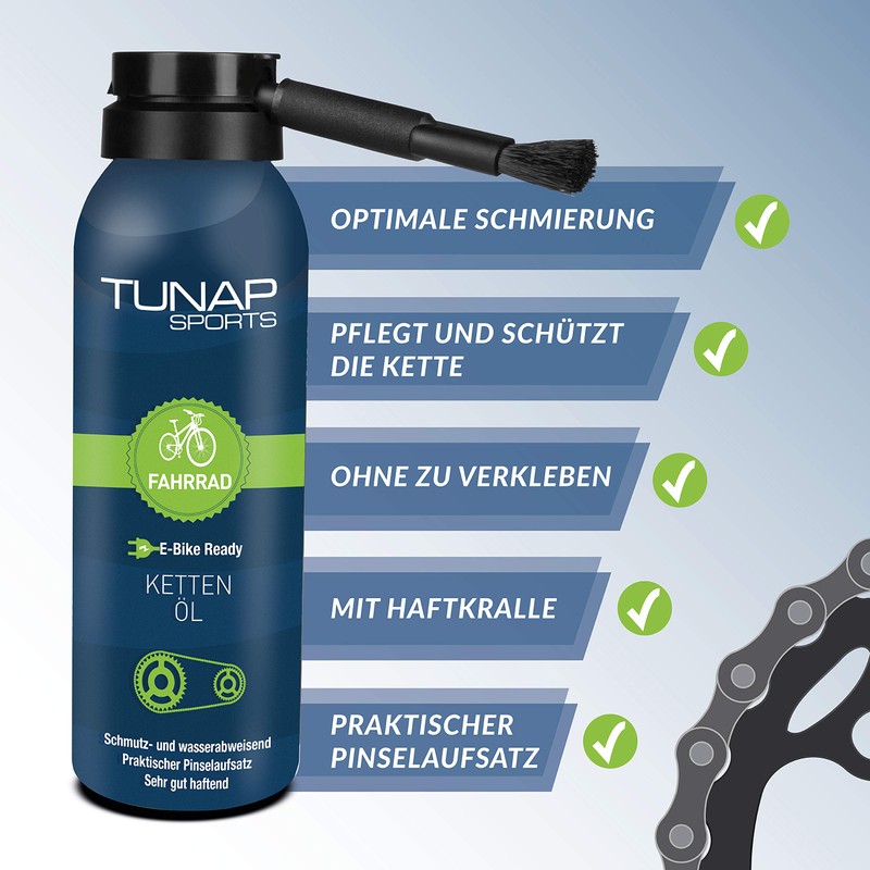 Tunap Sports Chain Oil, Long-Lasting Bicycle Lubrication for Sprocket, Rear