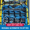 VELCRO Brand Heavy Duty Cable Ties Reusable | 60Pc Bulk