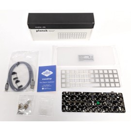 Drop+ OLKB Planck REV6 High-Pro Acrylic MX Compatible Plate No Keycaps/Switch