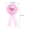 PATIKIL Birthday Girl Ribbon,Pink Satin Fabric Birthday Women Tinplate Badge