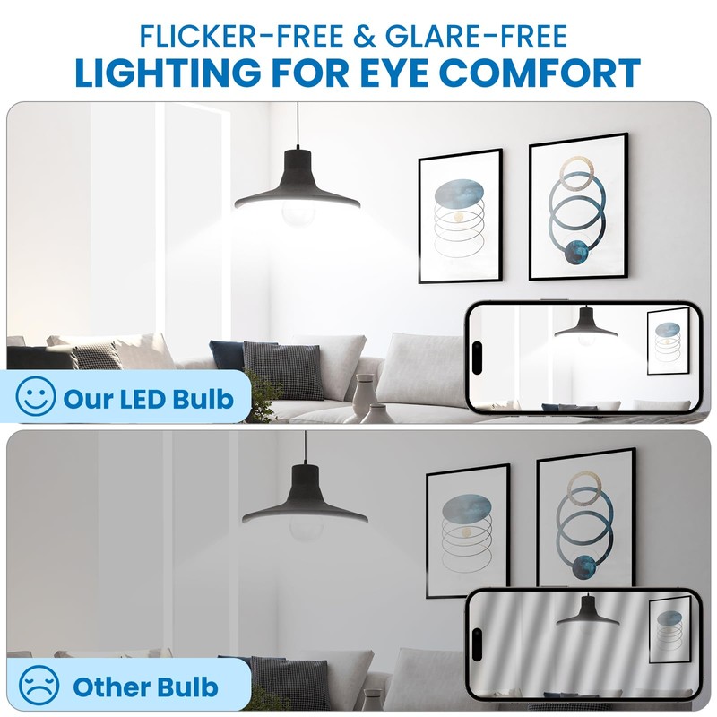 QQLXST Super Bright LED Light Bulbs, 150 Watt Equivalent, 5000K