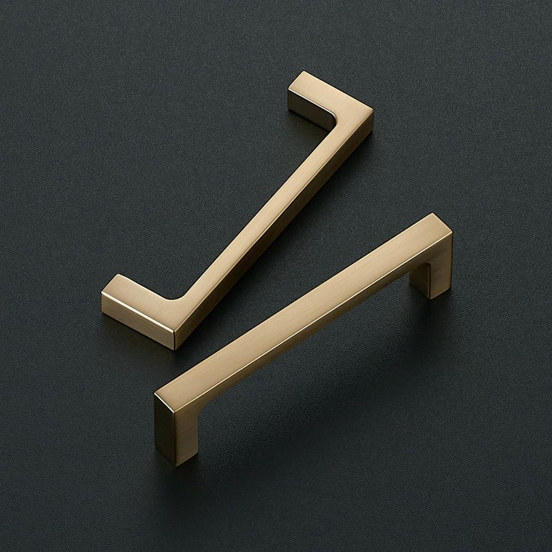 Ravinte 5 Pack Solid 3-3/4 Inch Kitchen Square Cabinet Handles