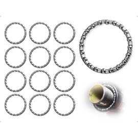 AOYEGIC Pack of 12 Bicycle Ball Bearings, Front Wheel Cage Ball Bearing Headset, Bottom Bracket Swivel Ball Bearings, Wedge Bottom Bearings, Steering Ball Bearings, Bike Accessories, for Mountain