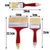 JYJLLM 3 pieces of different sizes fence paint brushes，Fence Paint