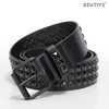 XZQTIVE Studded Belt Punk Rivet Belt Punk Leather Belt for