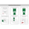AMKI LED Wall Switch Dimmer,LED Controller,Wall- Mounted Plastic Cover Touch