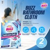 2pk Buzz Bathroom Cleaning Cloths with Germ Shield, Streak-Free Bathroom
