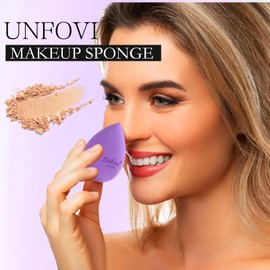 Unfovi Multicolor Makeup Sponges Set, 7Pcs Ultra-soft and Latex Free Makeup Sponge for Foundation, Drop Shape Beauty Cosmetic Blender For Powder Cream and Liquid, Super Soft Wonder Cosmetic Applicator