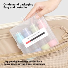 WXS-CHALL 4 Pack 1oz Travel Airless Pump Bottles Set, 30ml Refillable Lotion Dispenser Travel Size Foundation Containers for Cosmetic Skincare Shampoo Liquid