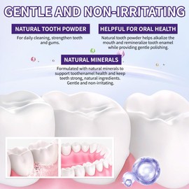 2Pcs Teeth Mineral Powder,Mineral Tooth Powder,Has A Significant Effect On Teeth and Gums No Sensitivity - Freshen Breath