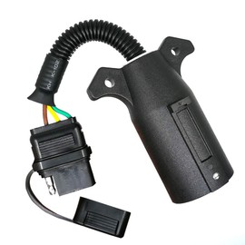 CARROFIX Adaptador de cableado de una sola función para conector de remolque plano de 7 vías a 4 vías