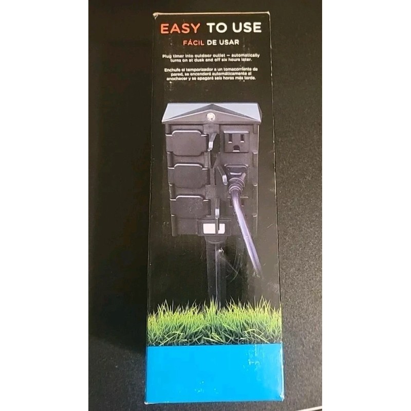 MY TOUCH SMART 6-Outlet Automatic Pre-Set Timer w/Photocell - 41295