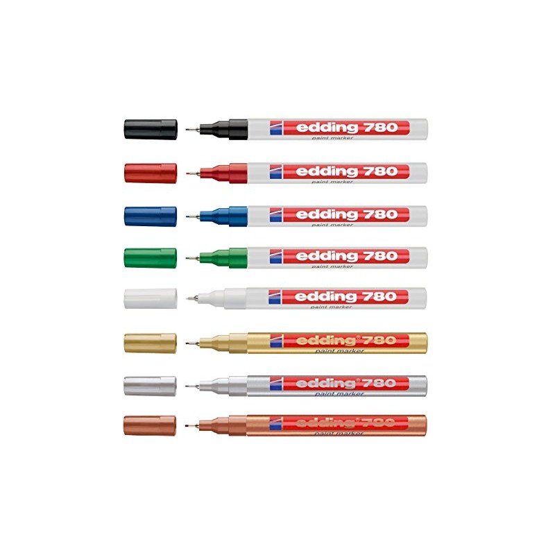 Edding 780 Fine Gloss Paint Marker 0.8 mm Economy Pack.