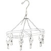 Pearl Metal HB-6172 Laundry Clothes Drying Hanger 8 Pinch Smart Stainless Steel Metalia HB-6172 Silver