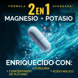 Citrato Magnesio Y Citrato Potasio  Curcuma, Extracto Platano, Acido Malico frmula Premium Complex Alta Absorcion  Suplemento Alimenticio  Citrate... 