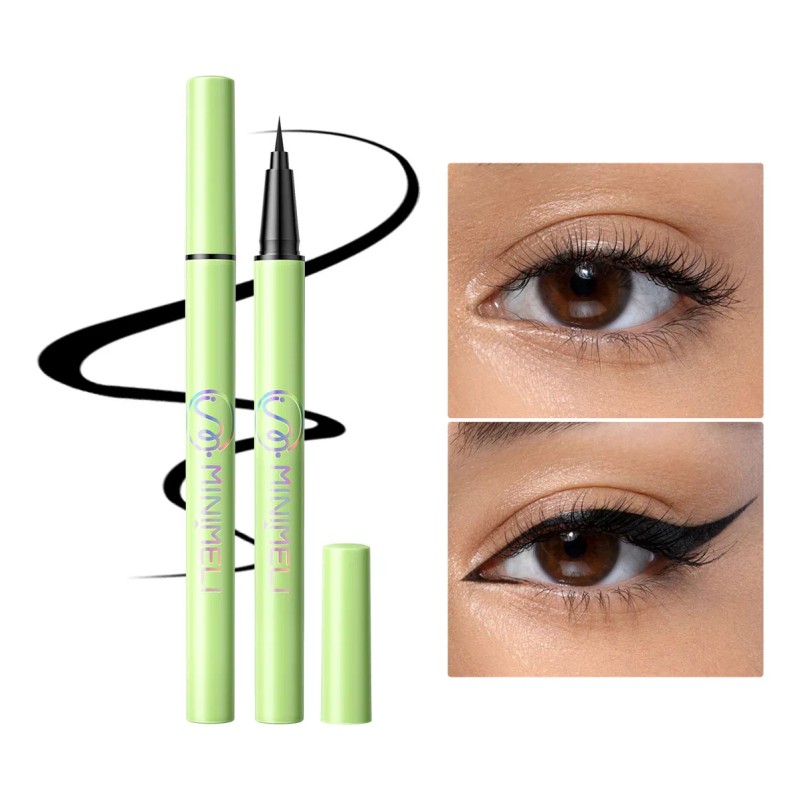 Kit Minimeli: Mascara Pestañas Voluminizadora Efecto Lash Negro + Delineador