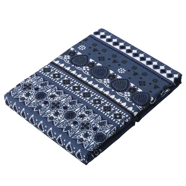 Tokyo Nishikawa Sevendays PI17000598B Comforter Cover, Duvet Cover, Bandana Pattern / Blue, Semi-Double Size, Scandinavian, Quick Drying, Wrinkle Resistant
