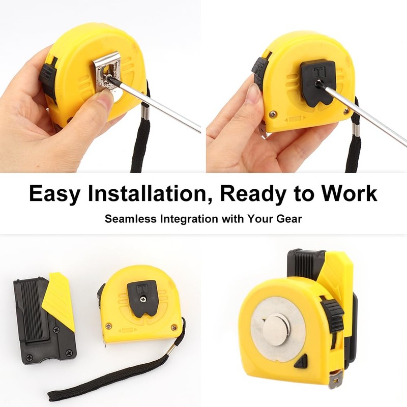2 Pack Quick-Lock Tape Holder for Belt - Universal Tape