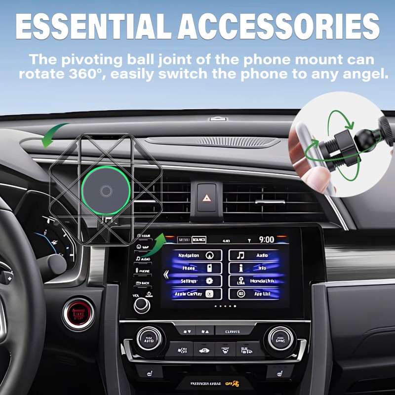 AbeeyGeomarn Car Phone Holder for 2016-2021 Honda Civic Accessories Apply