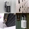 2 Pack Combination Padlock, 4 Digit Resettable Padlock with Keys,