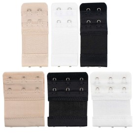 TRIXES 6-teiliges BH-Verlängerungsträger-Set, 2 Haken und 3 Hakenverlängerungen, Schwangerschafts-BH, Pflege-BH, bequem und elastisch, vorübergehende Gewichtszunahme, Damenbekleidung