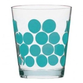 Zak Designs 420 ml Dot Beaker, Aqua-Blue, 5 x 5 x 12 cm