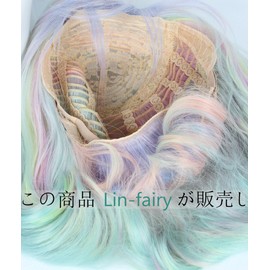 Linfairy Heavy Metal Locker Cosplay Wig Heat Resistant Wig Costume Accessory (diamond)