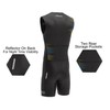 Men's Cycling Skinsuit Gel Padded One Piece Trisuit Bike Top