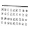 CORHAD 1 Set Leather Craft Stamping Tool Durable Alphabet Stamps