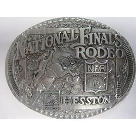 Hesston 1998 National Finals Rodeo Adult Belt Buckle, New in Original Shrinkwrap
