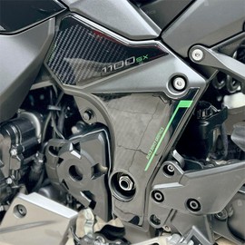 3D Resin Stickers Protectors Compatible with Kawasaki Ninja 1100 SX 2025 Emerald Blazed Green