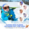 AYPOW Children's Winter Thermal Fleece Hat Bomber Hats with Removable