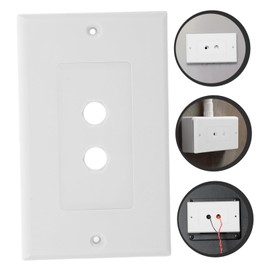 jojofuny Media Wall Connector Speaker Wire Wall Plate with Screws for Home Theater Commercial