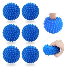 Pack of 6 Washing Balls for Washing Machine, Dryer Ball, Washing Ball for Washing Machine, Dryer Balls for Tumble Dryer, Reusable, for Home Clothing Cleaning (Blue)
