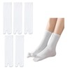 Weuiean CEZD-73 Women's 2 Toe Socks, Crew Socks, Cotton Blend,