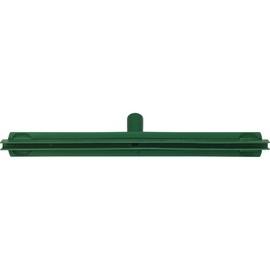 Vikan 77132 Rubber Polypropylene Frame Double Blade Squeegee, 20", Green